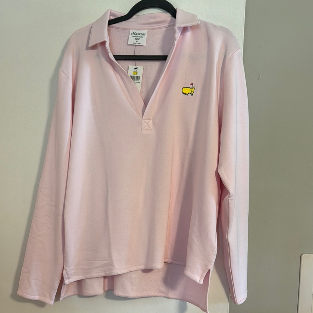 Masters Pink Sweatshirt with Embroidered Logo